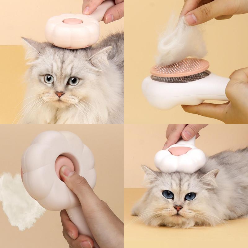Pet Hair Remover Massage Comb - Self-Cleaning Brush for Dogs & Cats